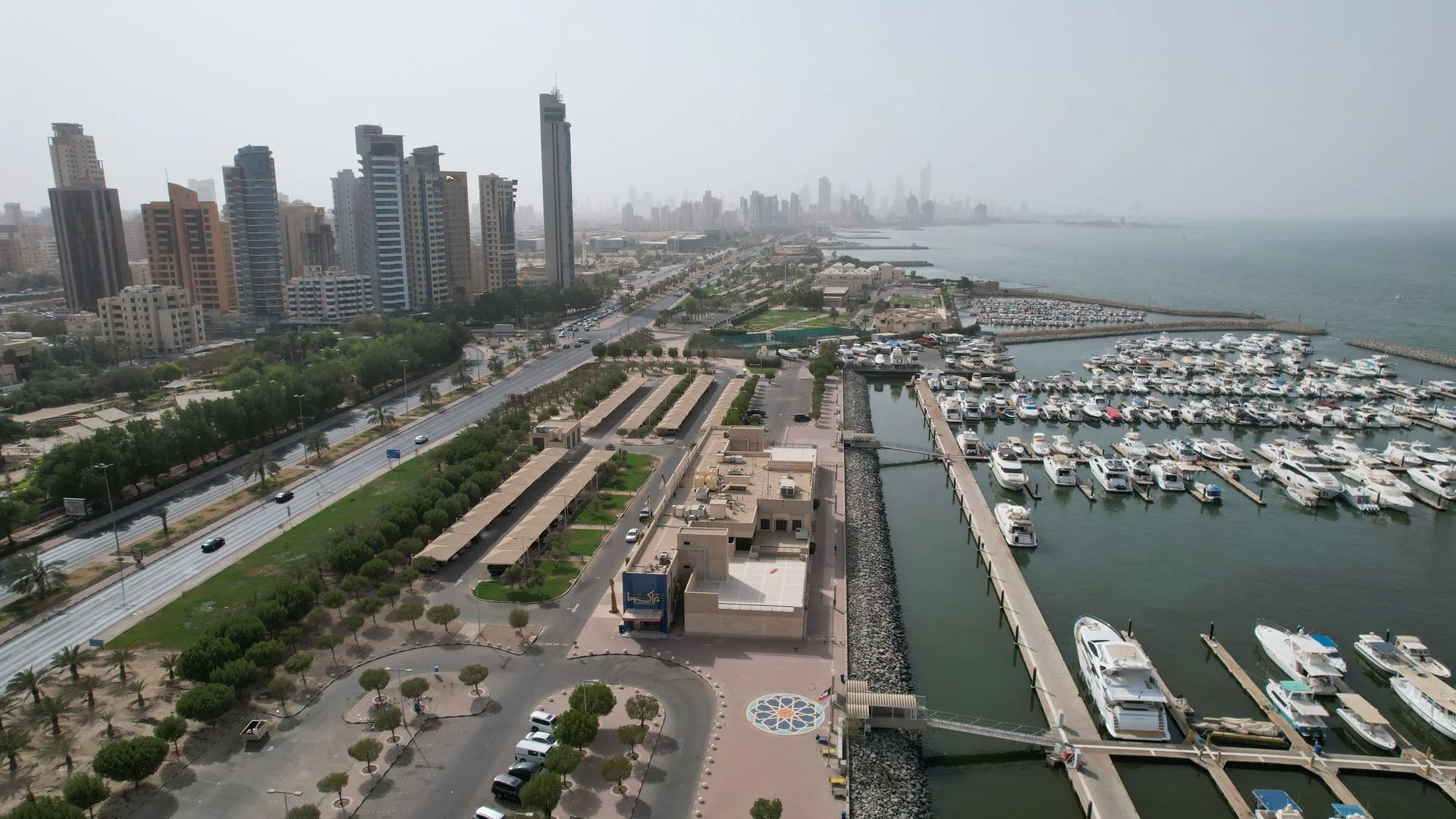 Kuwait City waterfront and Marina Crescent - Day 1 Arrival in Kuwait Family Tour Package