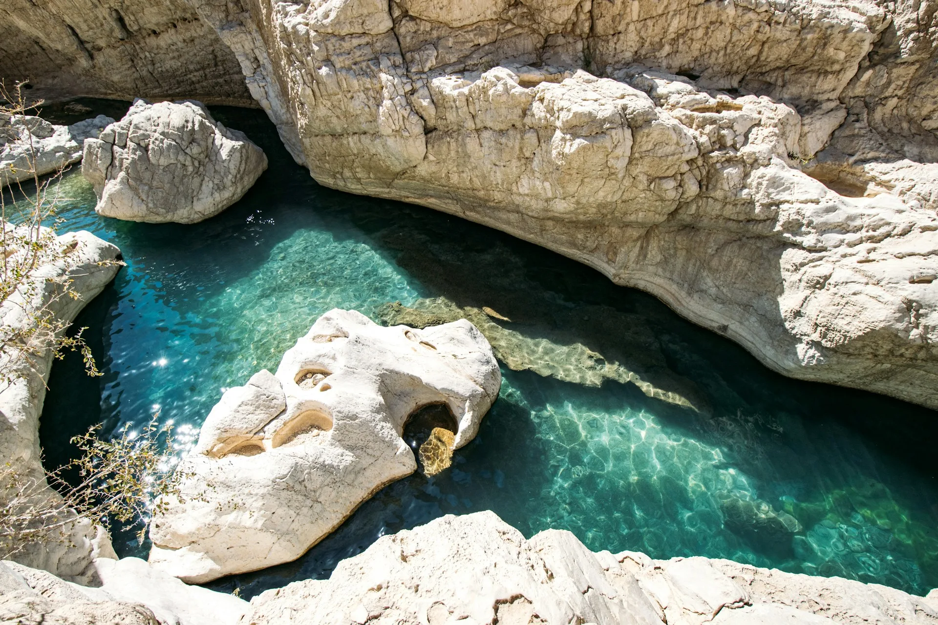 Wadi Bani Khalid pools and landscape