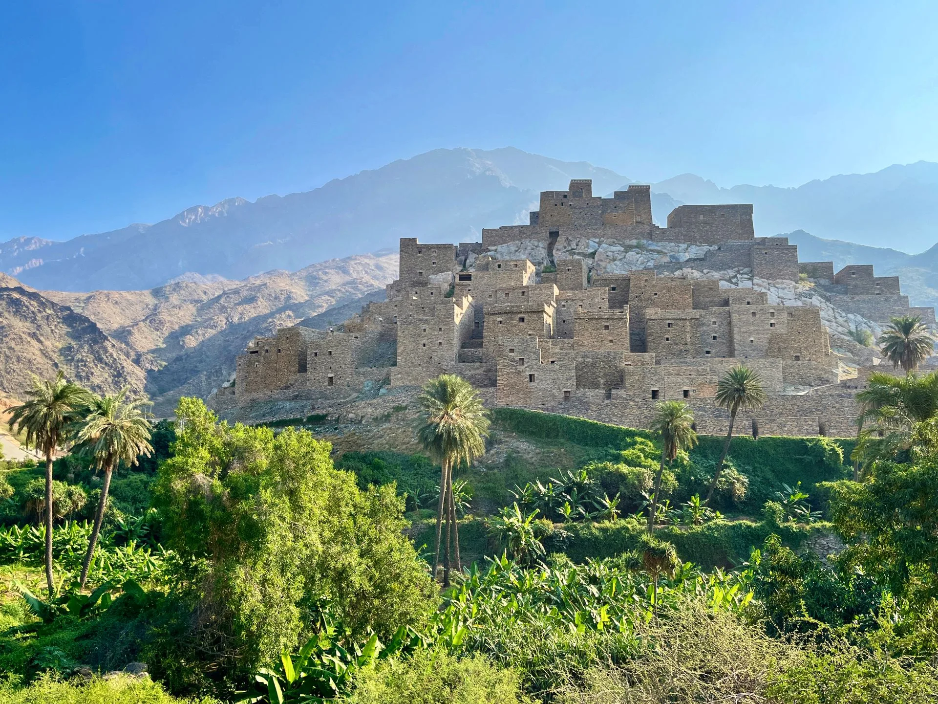 Traditional architecture in Misfat Al Abriyeen