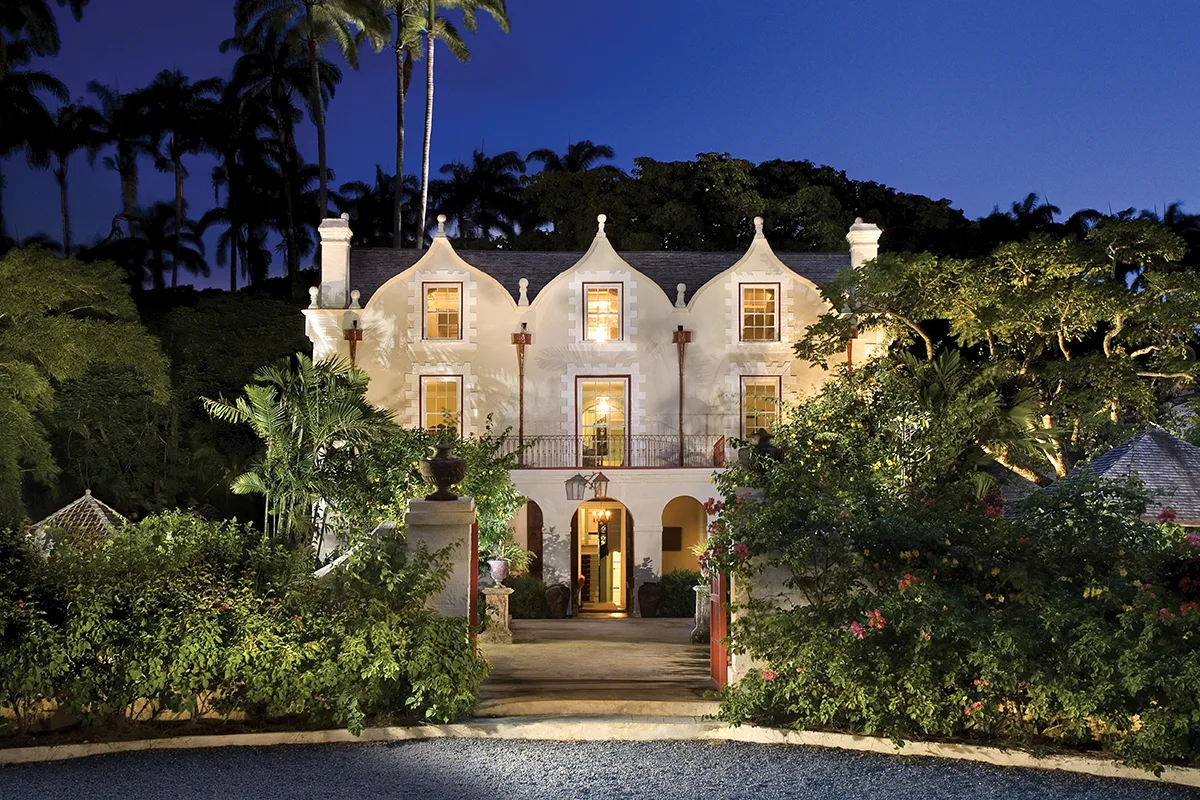 St. Nicholas Abbey Barbados - historic 1658 Jacobean plantation house with lush tropical gardens, rum distillery and heritage railway on Day 4 of Barbados Family Tour