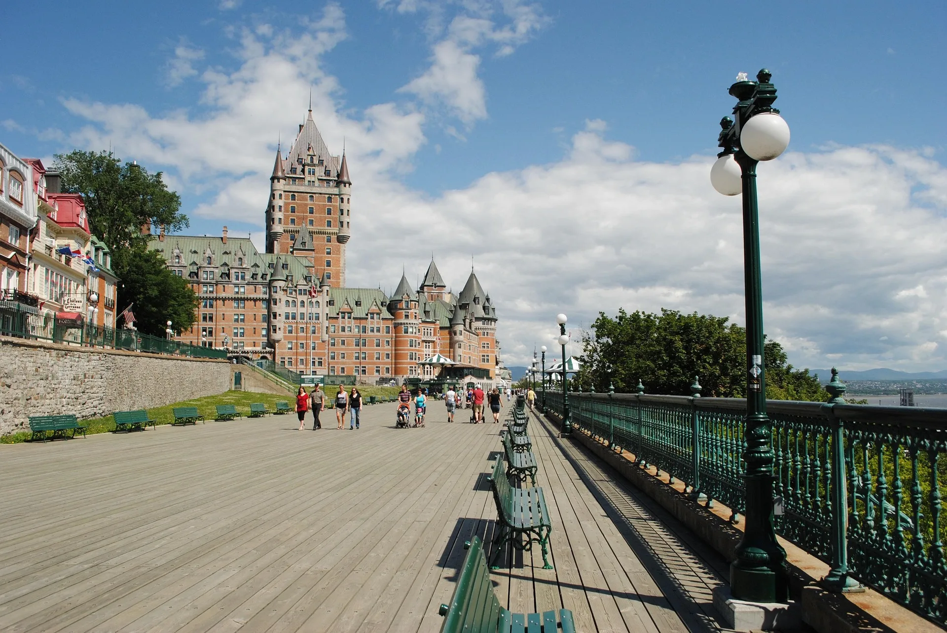Château Frontenac from Dufferin Terrace Quebec City photography