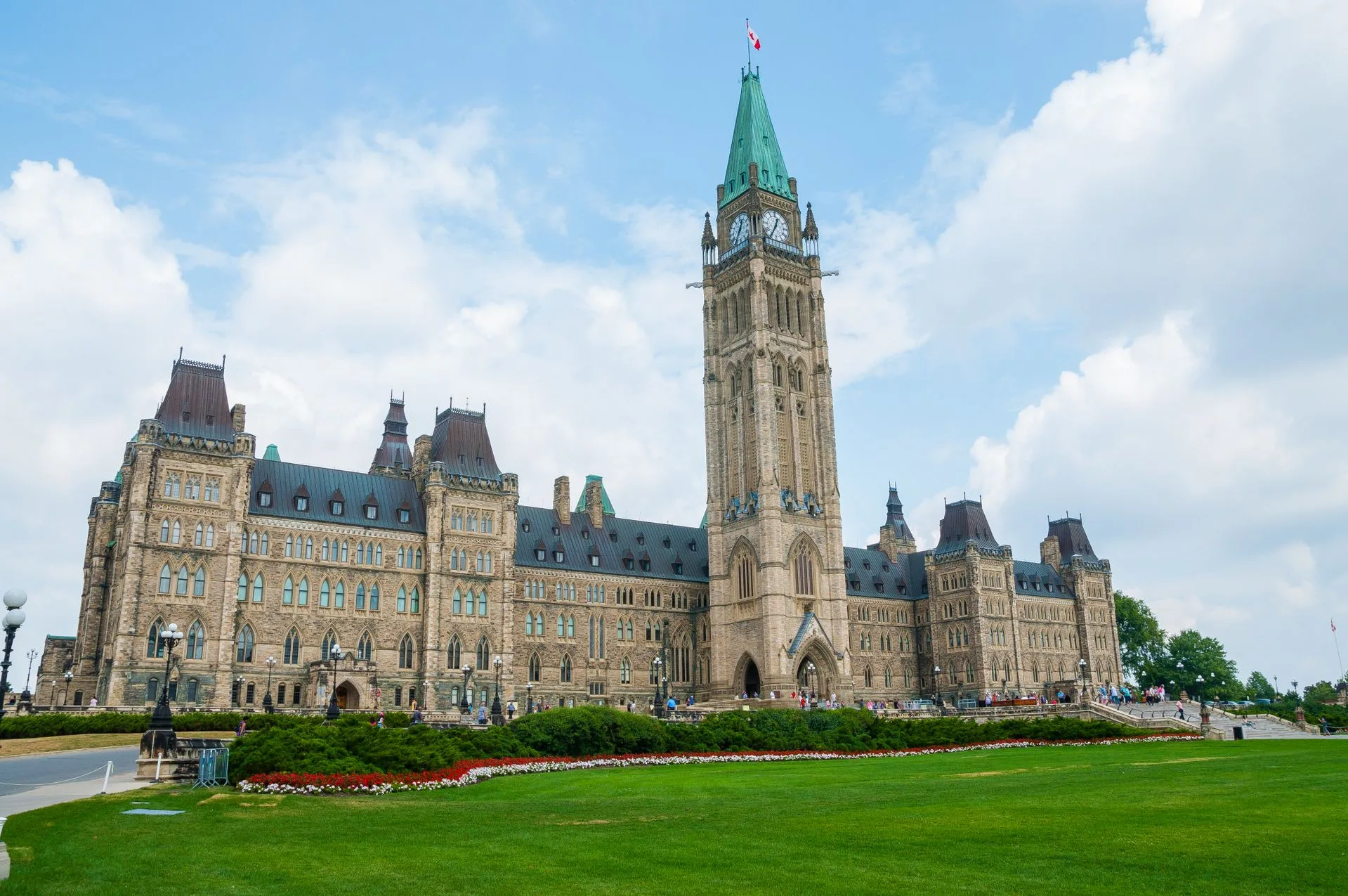 Parliament Hill Peace Tower Ottawa at dusk photography