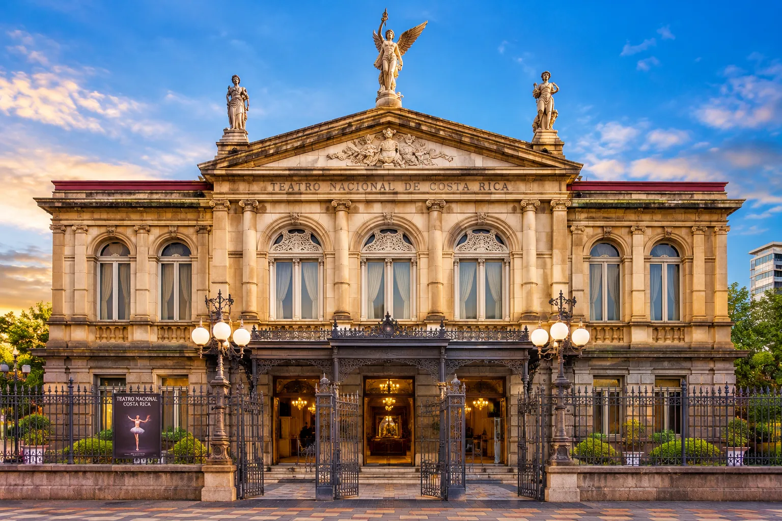 San Jose capital city exploration and National Theatre - Day 1 Arrival in Costa Rica Family Tour Package