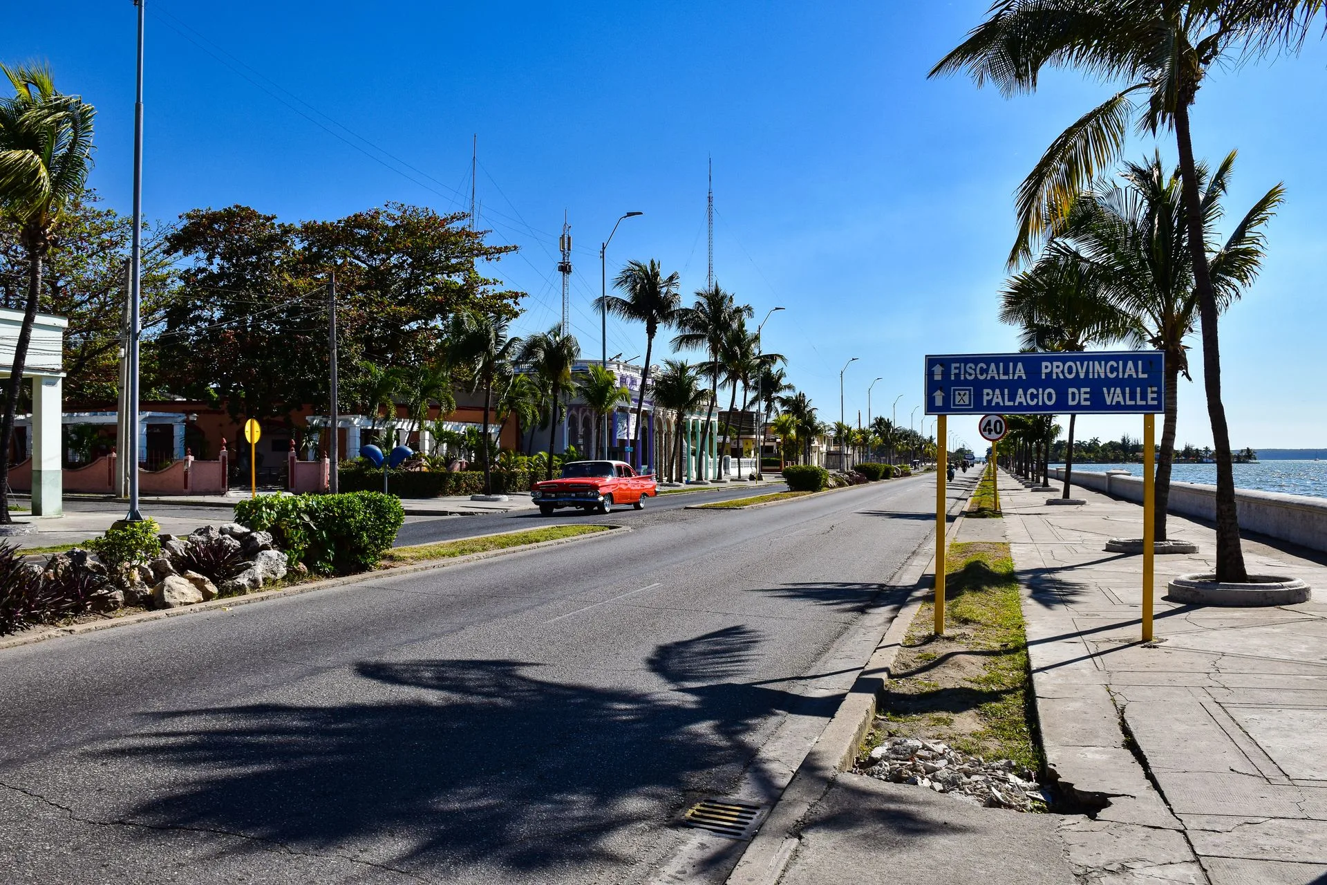 Cienfuegos Punta Gorda waterfront with French colonial architecture and bay views
