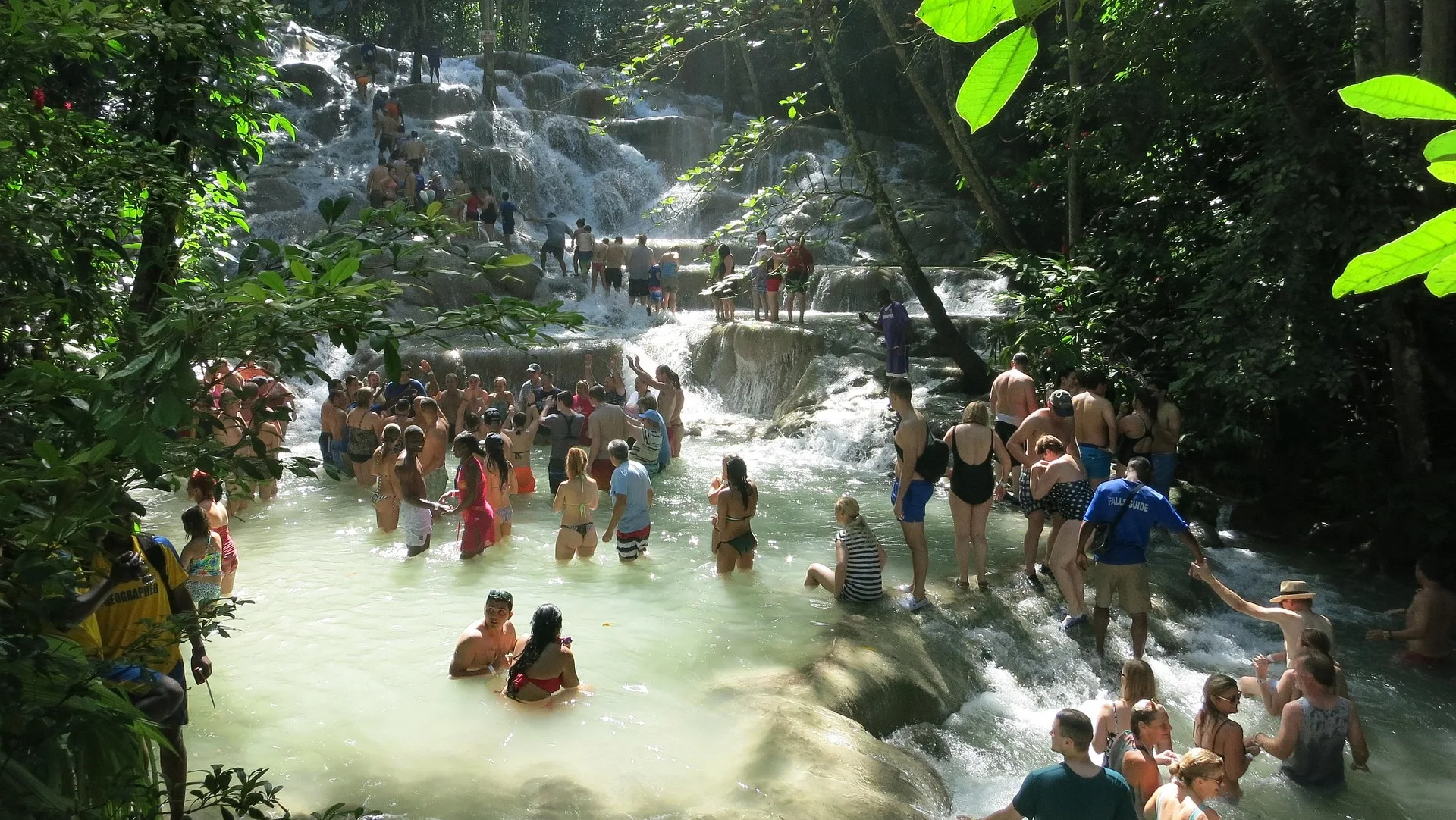 Climbing Dunn's River Falls in Ocho Rios - Day 3 of Jamaica Family Tour Package