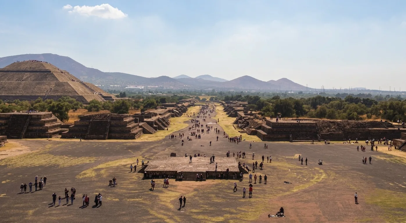Teotihuacan Pyramid of the Sun and Avenue of the Dead - Day 2 of Mexico Family Tour