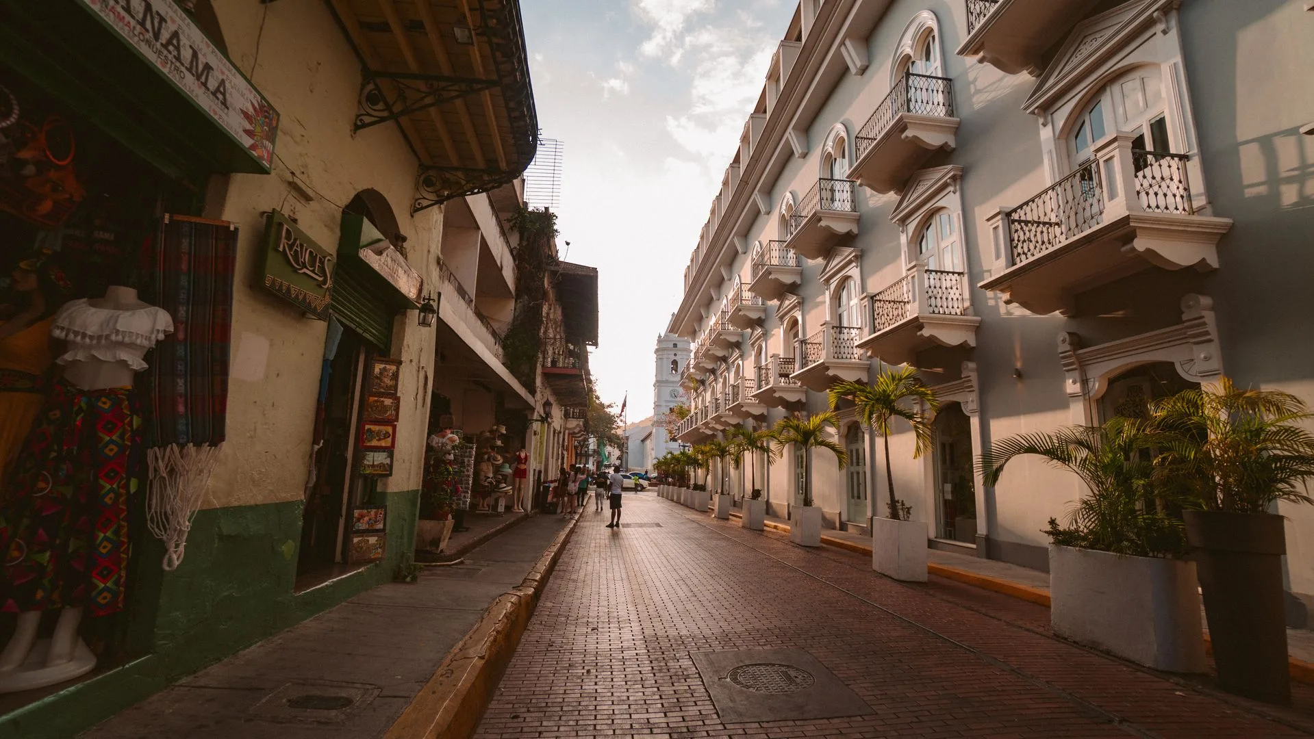 Colorful colonial buildings in Casco Viejo historic district