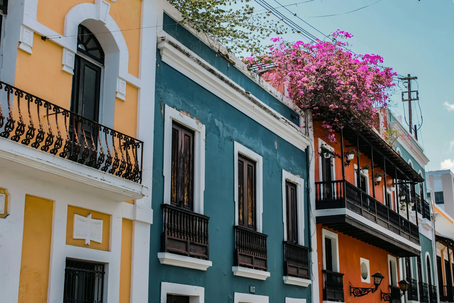 San Juan arrival - colorful colonial buildings on Day 1 of Puerto Rico Family Tour Package