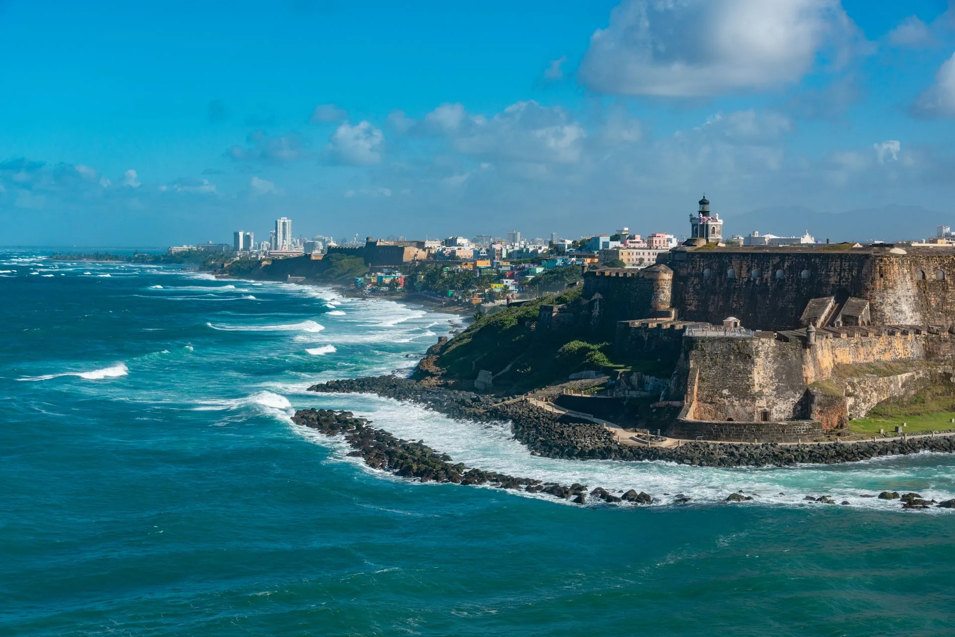 Old San Juan - Castillo San Felipe del Morro fortress on Day 2 of Puerto Rico Family Tour