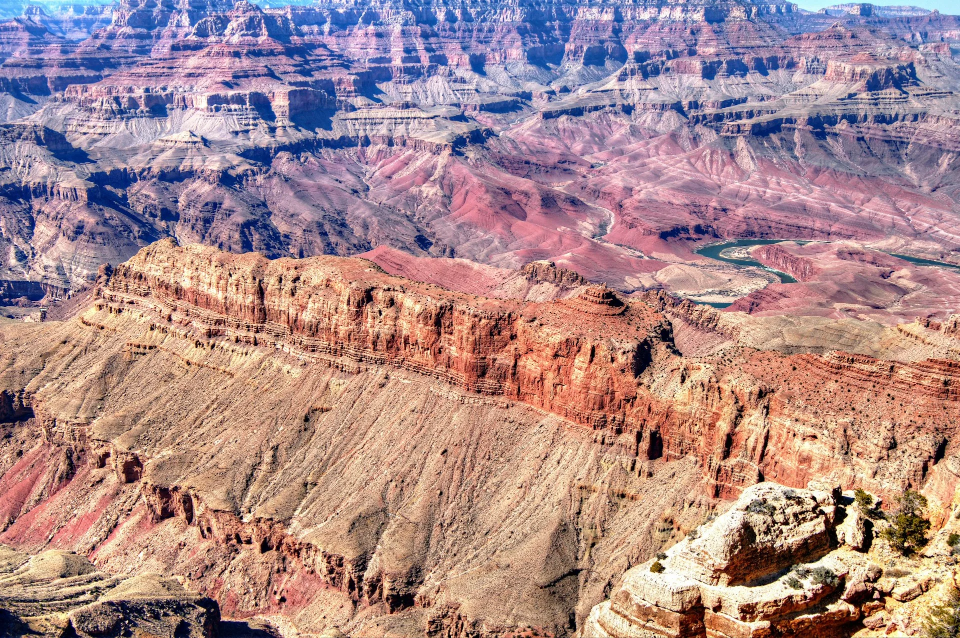 Grand Canyon South Rim Mather Point sunset on Day 9 of USA Family Tour