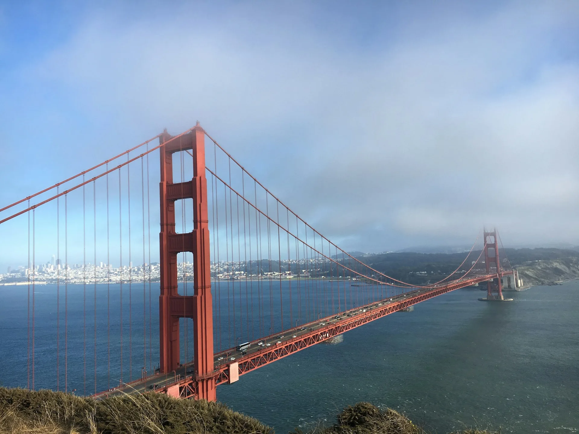 Golden Gate Bridge view from Battery Spencer viewpoint