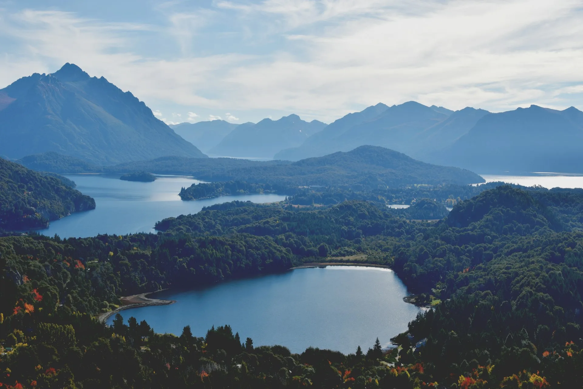 Circuito Chico scenic drive near Bariloche - panoramic views of Nahuel Huapi Lake and Patagonian mountains on Day 9 of Argentina Family Tour