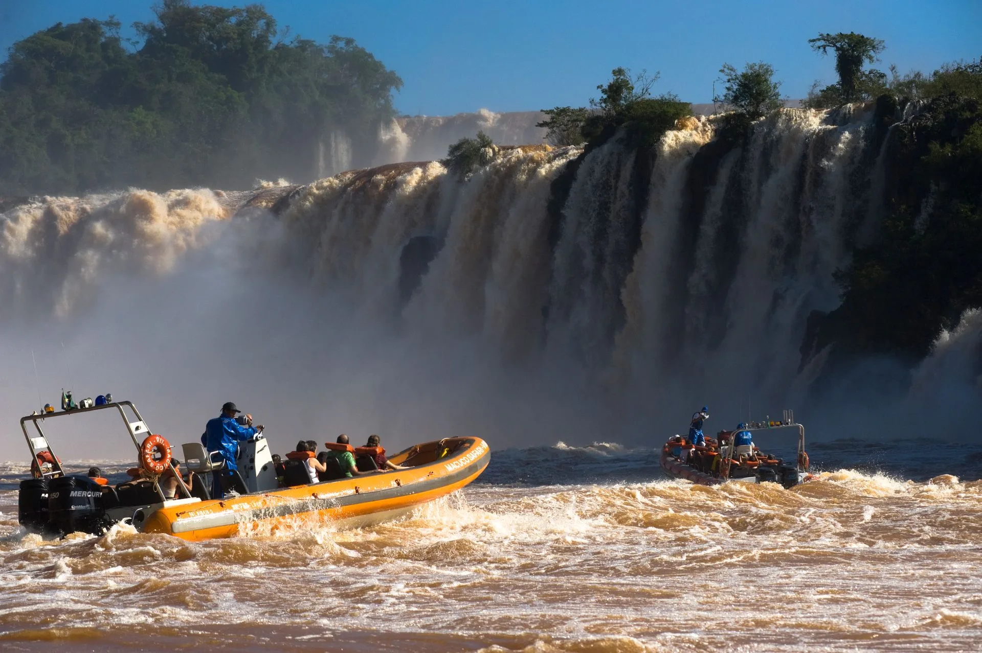 Iguazu Falls Argentine side on Day 6 of Brazil Family Tour