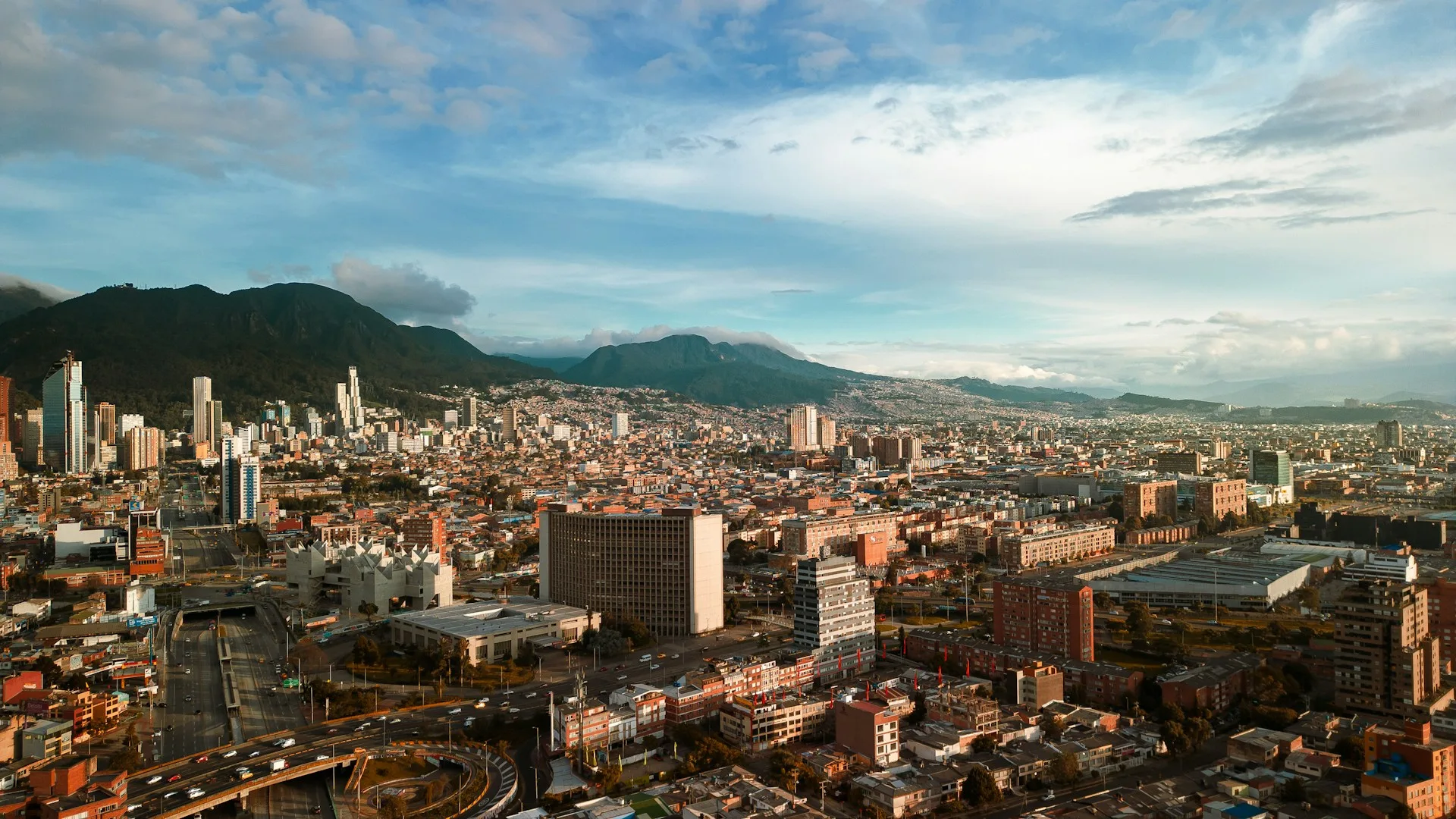 Bogotá skyline - Day 1 Arrival in Colombia Family Tour