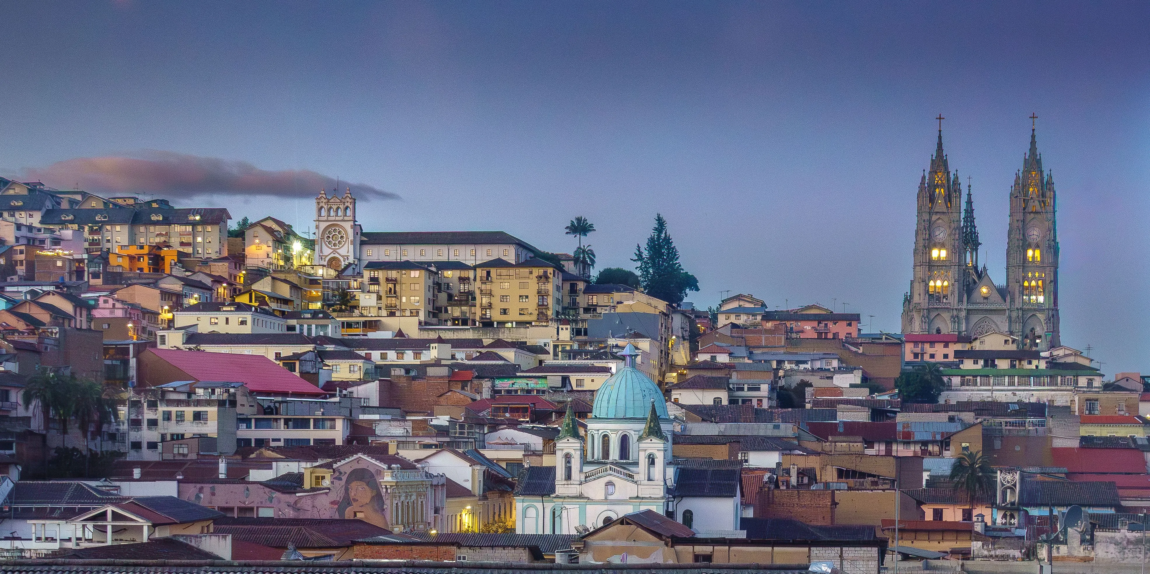 Quito cityscape - Day 1 Arrival in Ecuador Family Tour