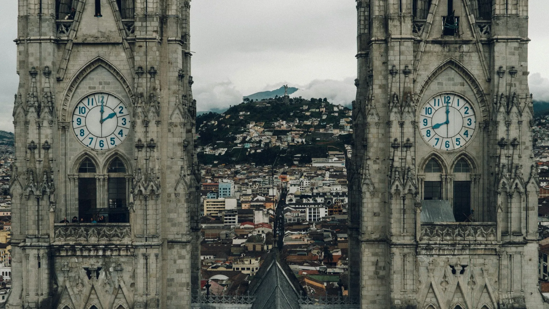 Basilica del Voto Nacional panoramic view
