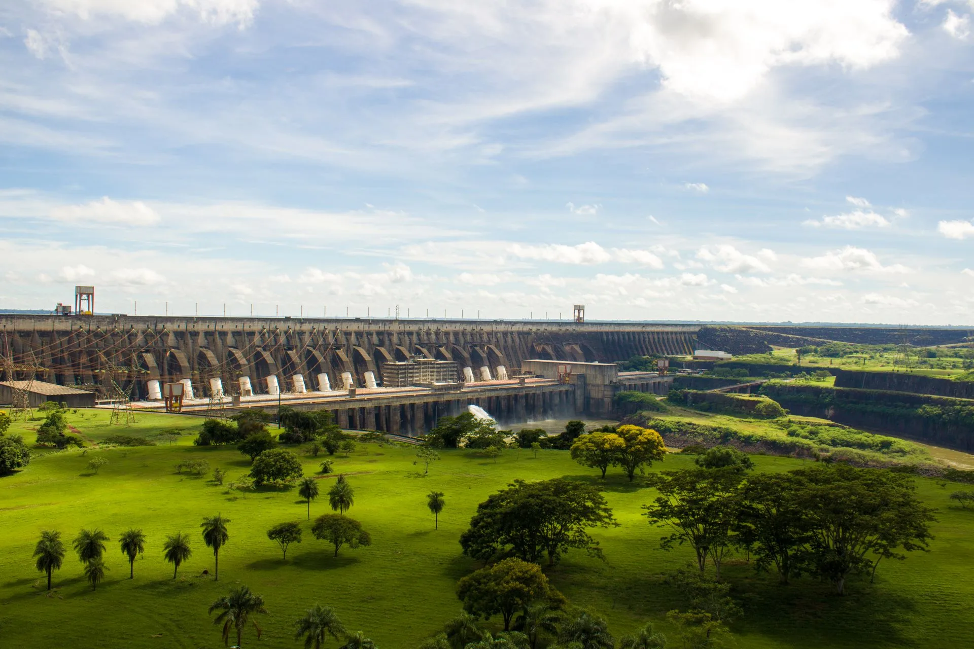 Massive Itaipu Dam hydroelectric facility on Day 5 of Paraguay Family Tour