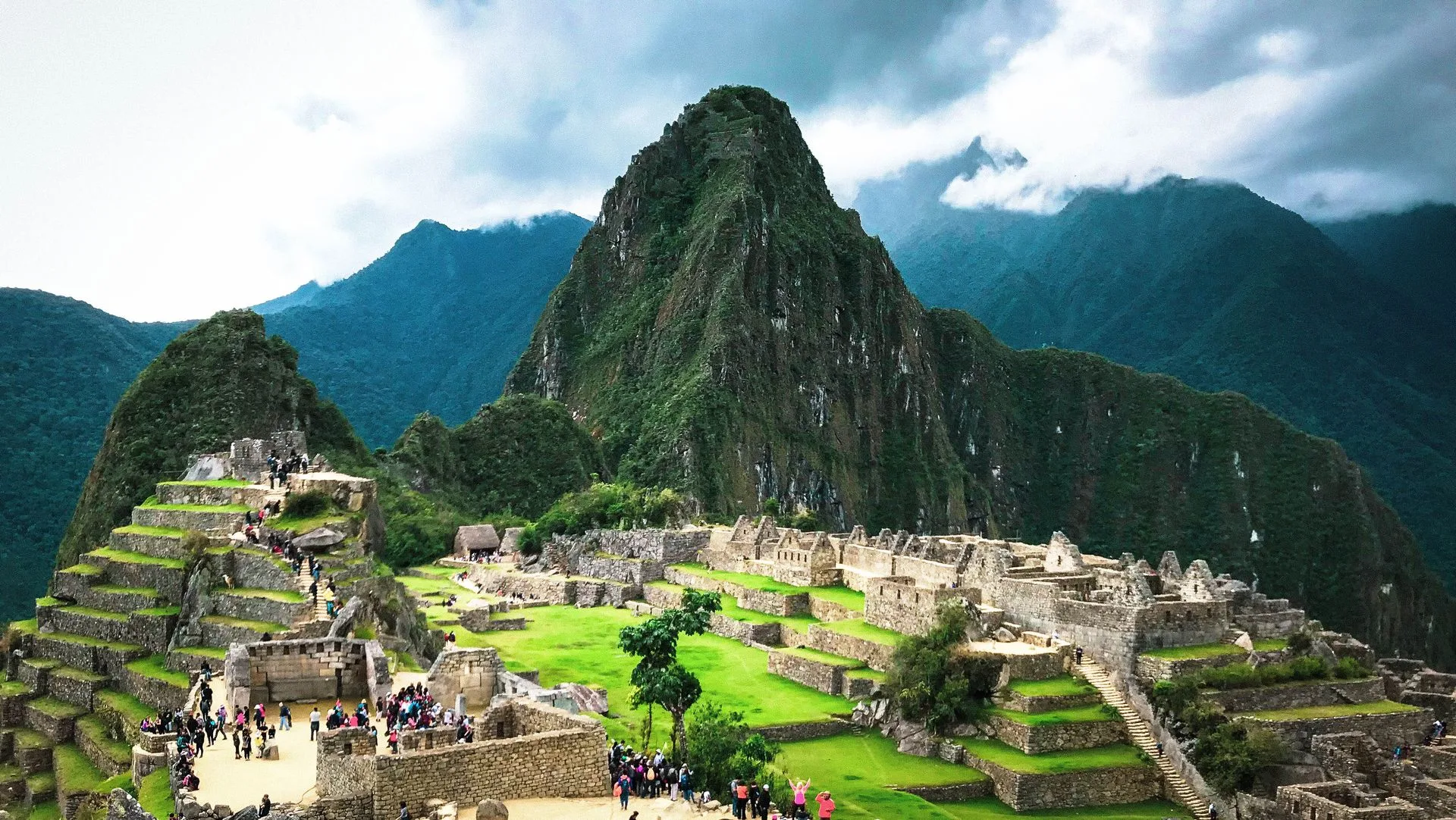 Machu Picchu citadel and mountain backdrop - Day 4 of Peru Family Tour