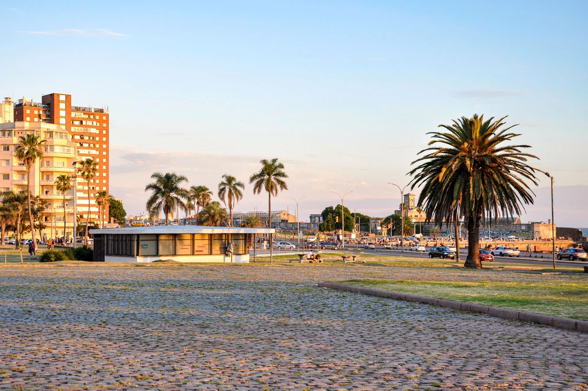 Montevideo Rambla waterfront at evening - Day 1 Arrival in Uruguay Family Tour Package