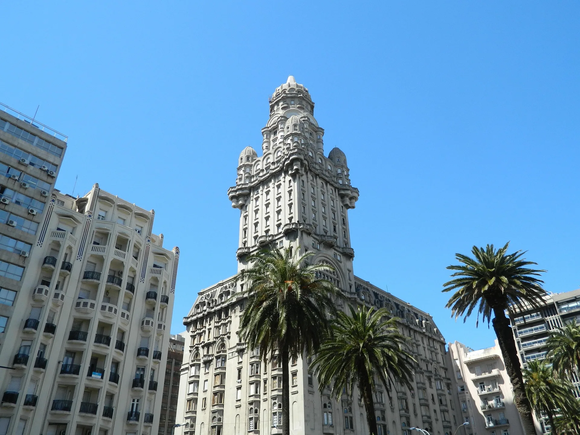 Montevideo city tour - Historic streets and Palacio Salvo on Day 2 of Uruguay Family Tour