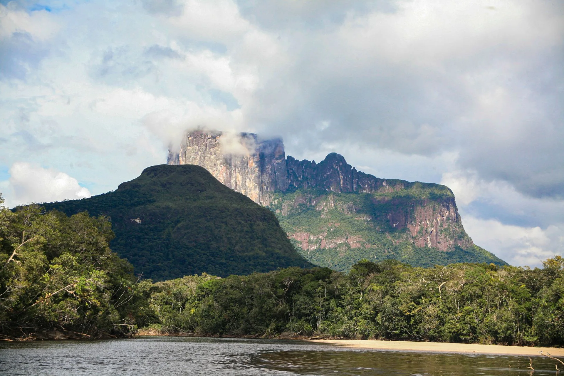 Canaima National Park lagoon and tepuis - Day 2 of Venezuela Family Tour